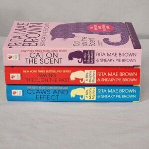 LOT OF 3 Rita Mae Brown and Sneaky Pie Brown Paperback Mystery Series Books 7-9